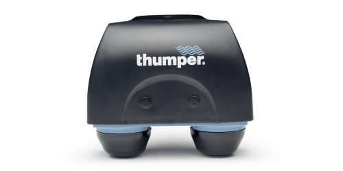 Patented Thumper Action sends energy perpendicular into tissue, penetrates through all fascial layers relieving muscular tension and fatigue.